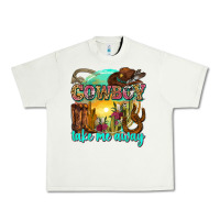 Pistachio cowboy take me away Urban Heavy Tee - Zillion Design Studio