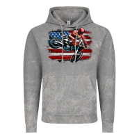 Cloud Rock dirt bike american flag Vintage Hoodie - MaliasSmallBusiness