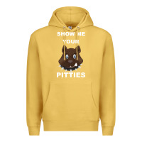Antique Gold Show Me Your pitties Premium Hoodie - Bettercallsaul