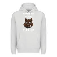 Dove Grey Show Me Your pitties Premium Hoodie - Bettercallsaul