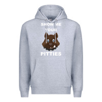 Heather Grey Show Me Your pitties Premium Hoodie - Bettercallsaul