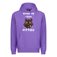 Purple Show Me Your pitties Premium Hoodie - Bettercallsaul