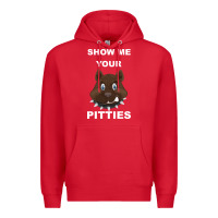Red Show Me Your pitties Premium Hoodie - Bettercallsaul