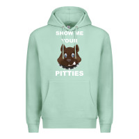 Seafoam Show Me Your pitties Premium Hoodie - Bettercallsaul