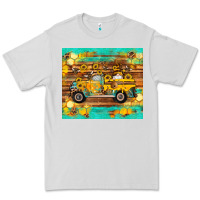 Dove Grey western bee gnomes truck honeycomb  leopard turquoise wooden serape Premium Tee - Artiststas