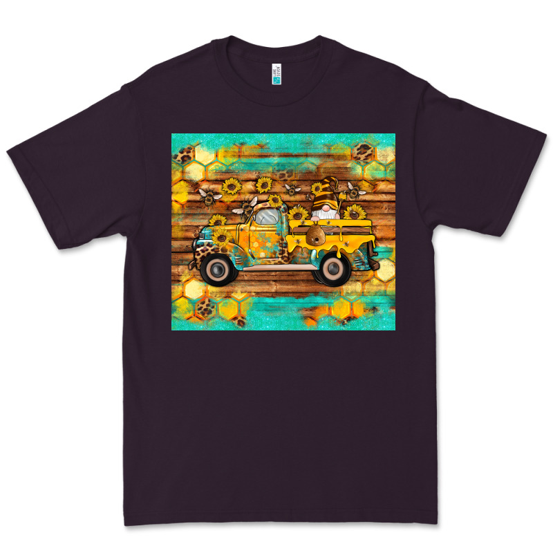 Western Bee Gnomes Truck Honeycomb  Leopard Turquoise Wooden Serape Premium Tee by Artiststas | Teevron
