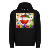 Black custom teacher name apple Premium Hoodie - NancyCooperArtShop