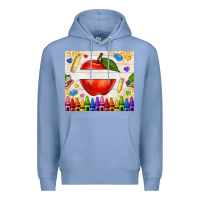 Colony Blue custom teacher name apple Premium Hoodie - NancyCooperArtShop