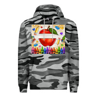 Slate Camo custom teacher name apple Premium Hoodie - NancyCooperArtShop