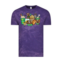 Cloud Purple yorkshire terrier coffee cups Vintage Tee - Zillion Design Studio