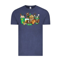 Vintage Denim yorkshire terrier coffee cups Vintage Tee - Zillion Design Studio