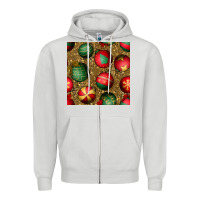 Dove Grey christmas ornaments and leopard seamless pattern Zipper Hoodie - BundleAndBundleShop