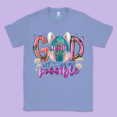 With God All Things Are Possible Classic Tee Designed By Racoondesign