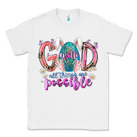 White with god all things are possible Classic Tee - RacoonDesign