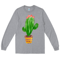 Heather Grey mexican cactus Long Sleeve Tee - FaDigitalArtStudio