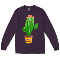 Plum mexican cactus Long Sleeve Tee - FaDigitalArtStudio