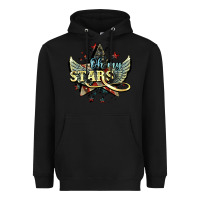 Black oh my stars america wings Heavyweight Hoodie - NancyCooperArtShop