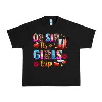 Black oh sip its a girls Urban Heavy Tee - texasbilliewilder
