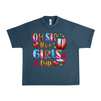 Midnight Navy oh sip its a girls Urban Heavy Tee - texasbilliewilder