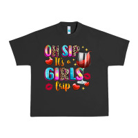 Pigment Black oh sip its a girls Urban Heavy Tee - texasbilliewilder