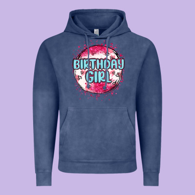Vintage Hoodie birthday girl