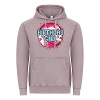 Vintage Zinc birthday girl Vintage Hoodie - MaliasSmallBusiness