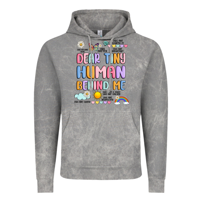 Dear Tiny Human Behind Me Vintage Hoodie by JahusDesignShop | Teevron