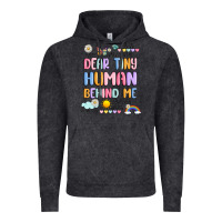 Vintage Black dear tiny human behind me Vintage Hoodie - JahusDesignShop