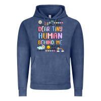 Vintage Denim dear tiny human behind me Vintage Hoodie - JahusDesignShop