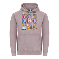 Vintage Zinc dear tiny human behind me Vintage Hoodie - JahusDesignShop