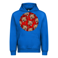 Cobalt christmas pig Urban Hoodie - LillyAllenDesigns