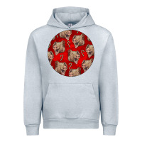 Heather Grey christmas pig Urban Hoodie - LillyAllenDesigns