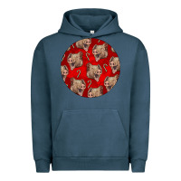 Pigment Midnight Navy christmas pig Urban Hoodie - LillyAllenDesigns