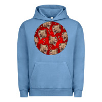 Pigment Pebble Blue christmas pig Urban Hoodie - LillyAllenDesigns