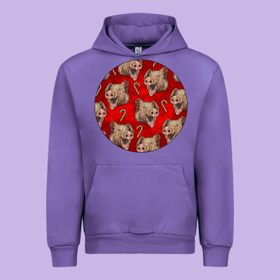 Christmas Pig Urban Hoodie Designed By Lillyallendesigns