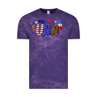 Cloud Purple usa 4th of july Vintage Tee - texasbilliewilder