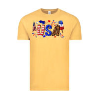 Vintage Mustard usa 4th of july Vintage Tee - texasbilliewilder