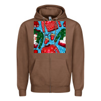 Chestnut christmas clothes seamless pattern Zipper Hoodie - BundleAndBundleShop