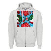 Dove Grey christmas clothes seamless pattern Zipper Hoodie - BundleAndBundleShop