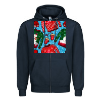 Navy christmas clothes seamless pattern Zipper Hoodie - BundleAndBundleShop