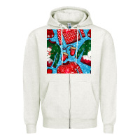 Oatmeal Heather christmas clothes seamless pattern Zipper Hoodie - BundleAndBundleShop