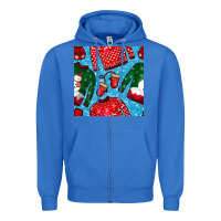True Royal christmas clothes seamless pattern Zipper Hoodie - BundleAndBundleShop