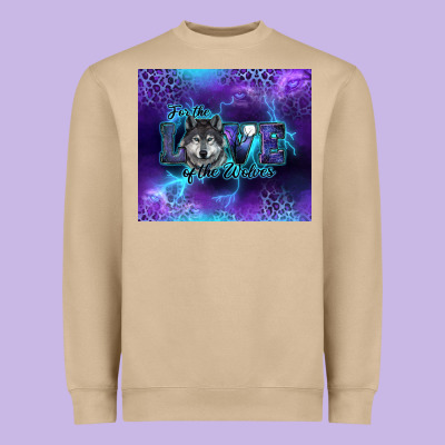 Heavyweight Sweatshirt for the love of the wolves