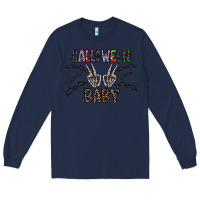 Navy halloween baby Long Sleeve Tee - CowhideDigitalArt