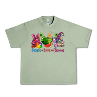 Oil Green peace love gnome summer Urban Heavy Tee - texasbilliewilder