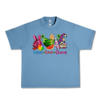 Pebble Blue peace love gnome summer Urban Heavy Tee - texasbilliewilder