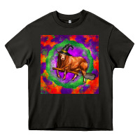 Asphalt halloween red angus bull Heavy Core Tee - LillyAllenDesigns