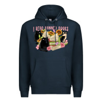 Navy ı read banned books Premium Hoodie - MaliasSmallBusiness