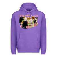 Purple ı read banned books Premium Hoodie - MaliasSmallBusiness