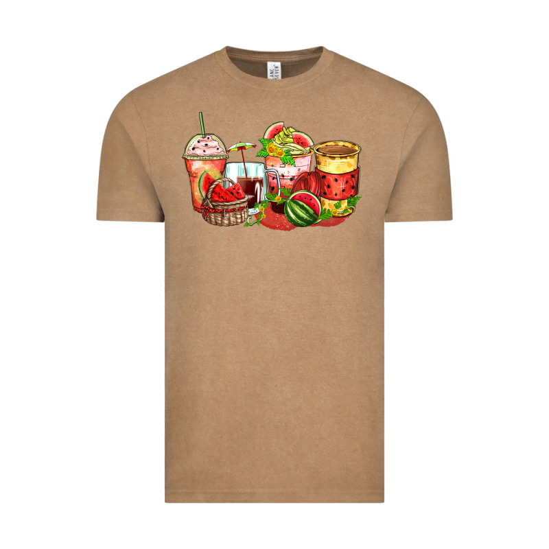 Watermelon Farm Fresh Coffee Cups Vintage Tee by Zillion Design Studio | Teevron